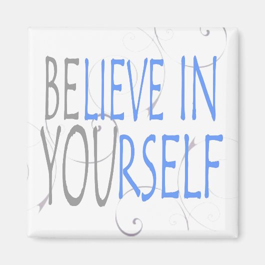 自分信じの表現 マグネット (正面)