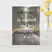 自分信じの誕生日 カード (黄色い花)