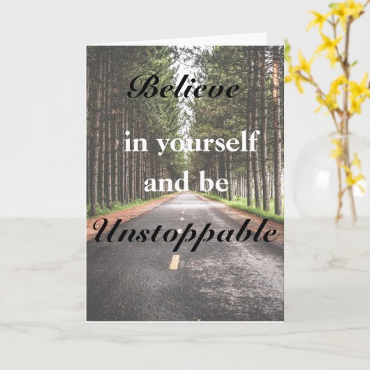 自分信じの誕生日 カード (黄色い花)