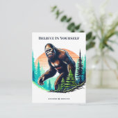 自分信じのBigfootはがき ポストカード (スタンド正面)