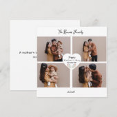 自分好みにカスタマイズできるおしゃれな母の日の写真付きグリーティングカード シーズンカード (正面/裏面)