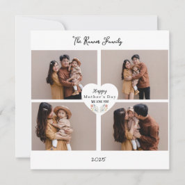 自分好みにカスタマイズできるおしゃれな母の日の写真付きグリーティングカード シーズンカード