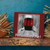 自分好みにカスタマイズできるオールドファッションの列車の写真 フォトプラーク (側面)