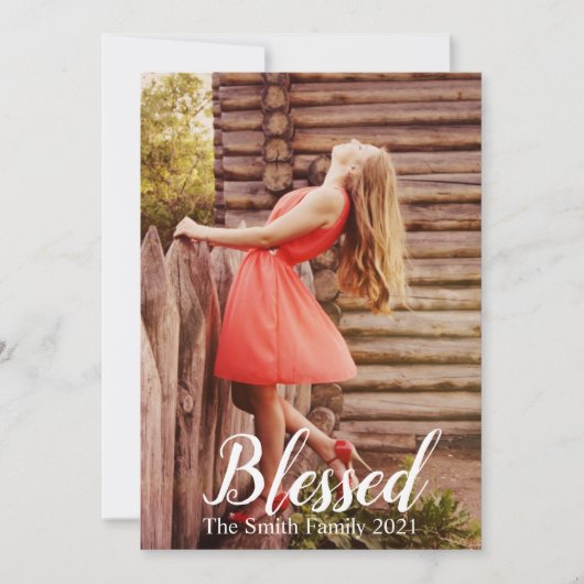 自分好みにカスタマイズできる幸せなクリスマス シーズンカード (正面)