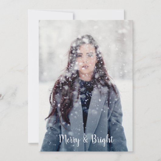 自分好みにカスタマイズできる楽しいクリスマスのボホ・フェザー シーズンカード (正面)