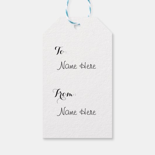 自分好みにカスタマイズ！ ギフトタグ (裏面)