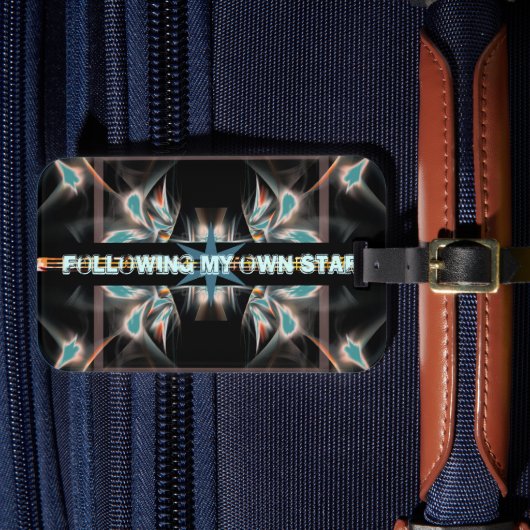 自分後を追のスター宇宙 ラゲッジタグ (正面インサイチュ4)