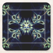 自分後を追の星 スクエアペーパーコースター (正面)