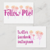 自分後を追 – 個人プロモーション 名刺 (正面/裏面)