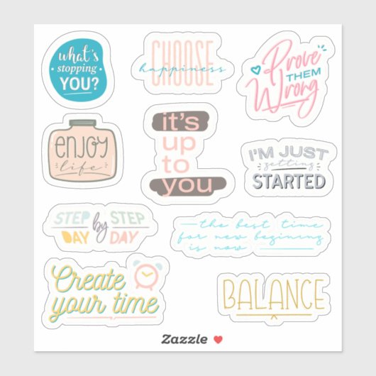 自分意欲を起こで！10ステッやる気を起こさせるクパック シール (シート)