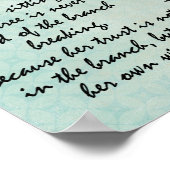 自分感動的の翼を信頼する引用文 ポスター (角)