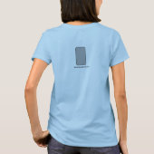 自分撮りのTシャツを見る Tシャツ (裏面)