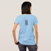 自分撮りのTシャツを見る Tシャツ (裏面フル)