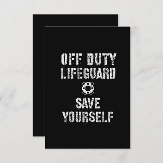 自分救のライフガードスイミングプールガードオフ エンクロージャーカード (正面/裏面)