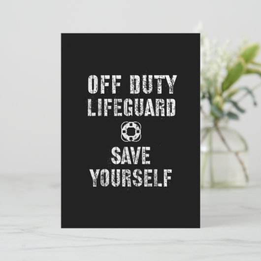 自分救のライフガードスイミングプールガードオフ 招待状 (スタンド正面)