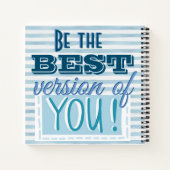 自分最高ののバージョンにやる気を起こさせる ノートブック (裏面)