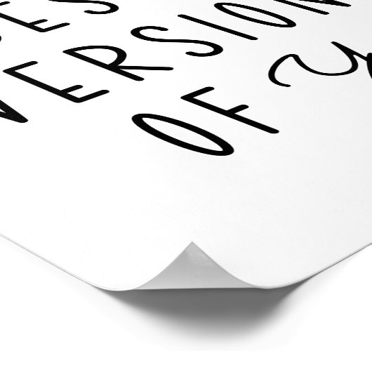 自分最高ののバージョンにやる気を起こさせる ポスター (角)