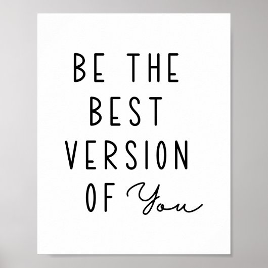 自分最高ののバージョンにやる気を起こさせる ポスター (正面)