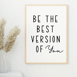 自分最高ののバージョンにやる気を起こさせる ポスター