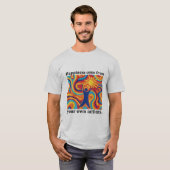 自分来の行動の幸せ Tシャツ (正面フル)