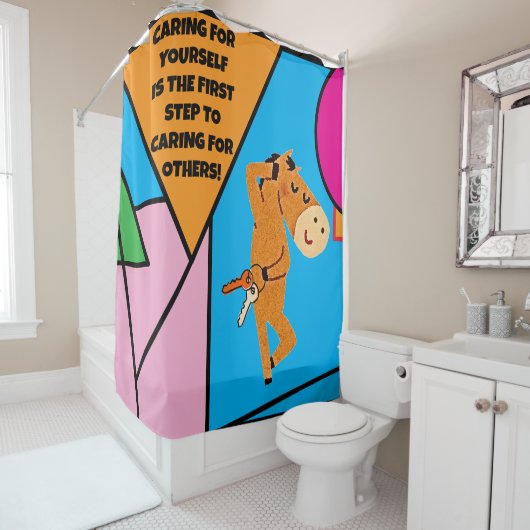 自分気にが第一歩だ！ シャワーカーテン (インサイチュ)