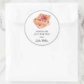 自分用の手作りワッフルラベル ラウンドシール (バッグ)