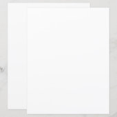 自分用の白いひな形を作成する紙 (正面/裏面)