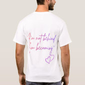 自分磨き中 – 自己愛を育む Tシャツ (裏面)