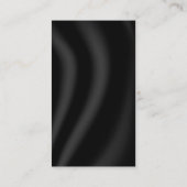 自分空白ののブラックビジネスカードの作成 名刺 (裏面)