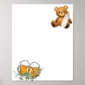 自分空白ののベビーを作成する醸造テーマ ポスター (正面)