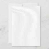 自分空白のの白いサテン招待状を作成 招待状 (裏面)