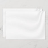 自分空白のの白いサテン招待状を作成 招待状 (正面/裏面)