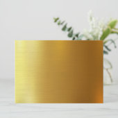 自分空白のの金ゴールド招待状の作成 招待状 (スタンド正面)