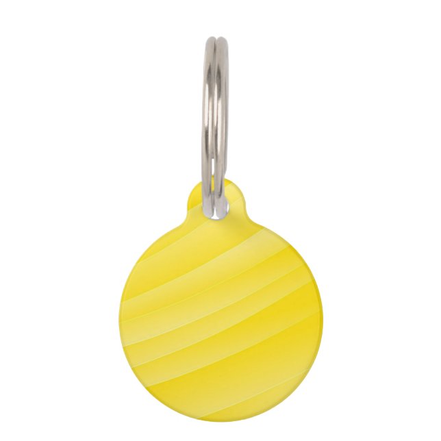 自分空白のの黄色のペット用名札を作成 ペット　ネームタグ (裏面)