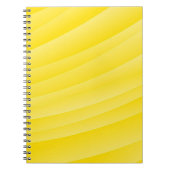 自分空白のの黄色の仕訳帳を作成 ノートブック (正面)