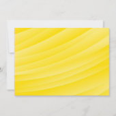 自分空白のの黄色の招待状を作成 招待状 (正面)