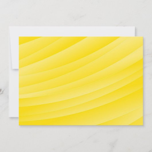 自分空白のの黄色の招待状を作成 招待状 (正面)