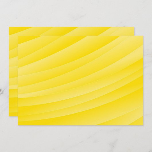 自分空白のの黄色の招待状を作成 招待状 (正面/裏面)