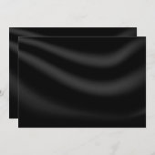 自分空白のの黒い招待状を作成 招待状 (正面/裏面)