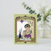 自分絵を描のCanvas_A_ポストカード ポストカード (スタンド正面)