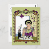 自分絵を描のCanvas_A_ポストカード ポストカード (正面/裏面)