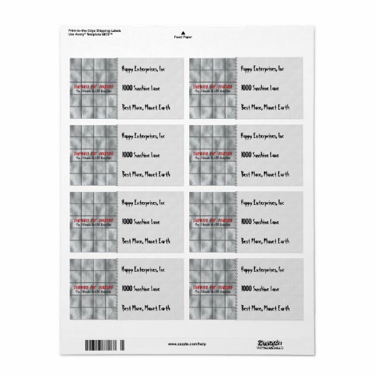 自分考えで ラベル (フルシート)