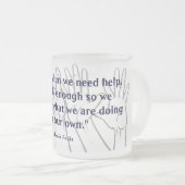 自分自身で フロストグラスマグカップ (正面右)