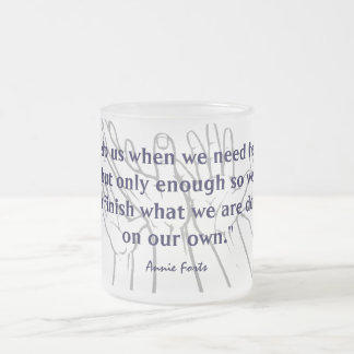 自分自身で フロストグラスマグカップ