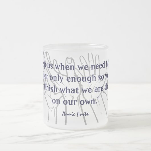 自分自身で フロストグラスマグカップ (中央)