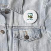 自分自身と会話する面白いカメのビンテージTシャツデザイン 缶バッジ (インサイチュ)