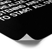 自分自身と話してるのが嫌い ポスター (角)