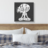 自分自身と調和している キャンバスプリント (インサイチュ (寝室))