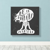 自分自身と調和している キャンバスプリント (インサイチュ (ウッドフロア))