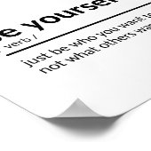 自分自身についての引用文 ポスター (角)